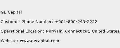 ge capital phone number